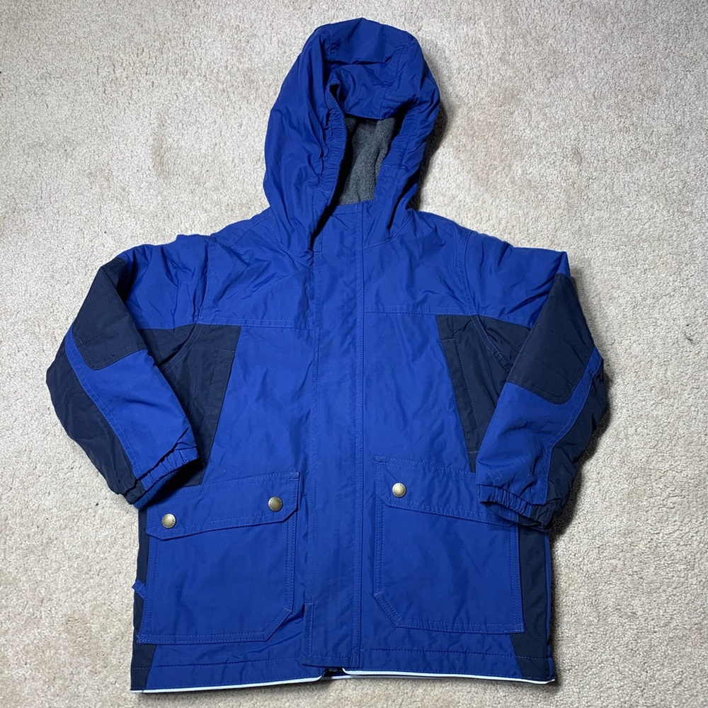Lands’ End Boys Fleece Lined Jacket. EUC 5/6